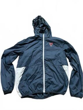 H&M Boys Navy Windbreaker Jacket Lightweight Hooded US 20 (XXL)